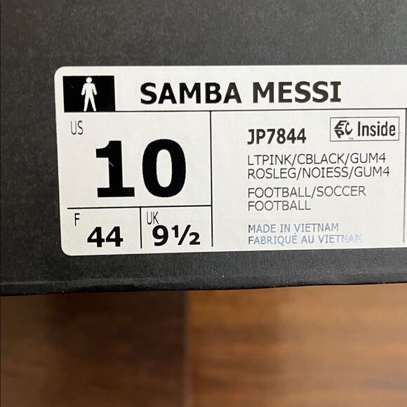 Adidas samba Messi pink/black men size 10